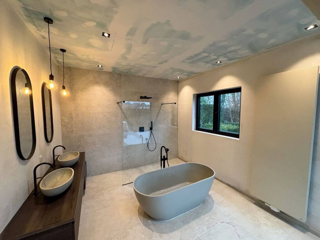 Badkamerrenovatie in Aalst - Vrijstaand bad
